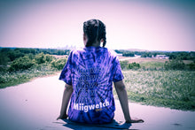 Load image into Gallery viewer, Purple Tie-Dye Miigwetch Youth T-Shirt